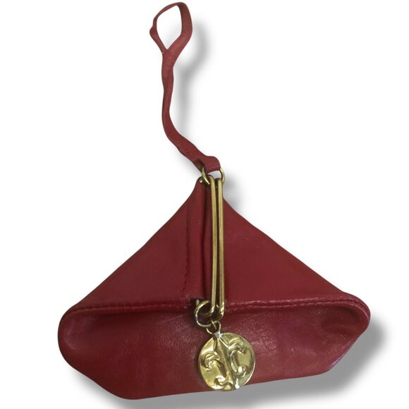 Handbags - Vintage Red coin Purse Wristlet Pouch 1960s